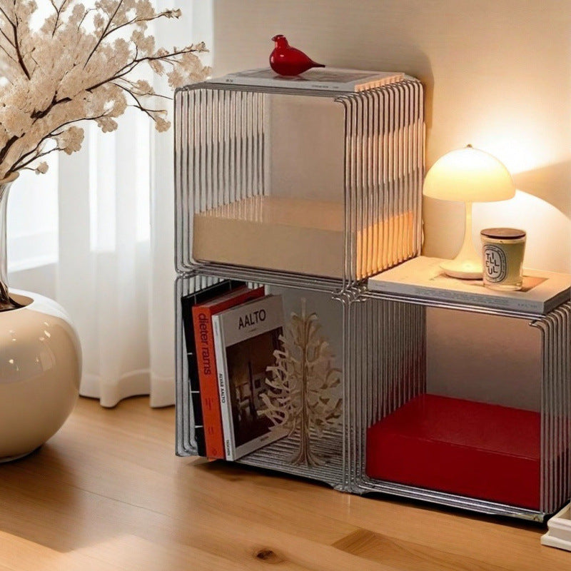 Casual sofa side table popular medieval creative mini storage rack line small table carbon steel newspaper rack coffee table
