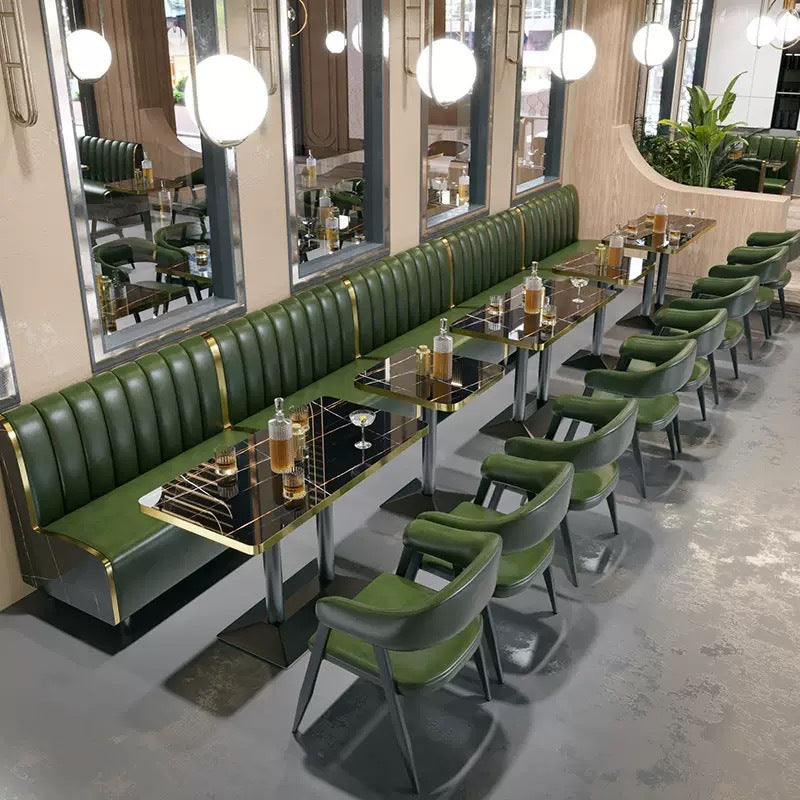 Industrial style bar table and chairs restaurant ktv box booth sofa modern restaurant cafe bar table and chairs combination