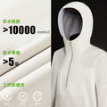 Unisex ykk zipper wear-resistant breathable hiking jacket - triple-proof heat-sealed color block hooded windbreaker daw056