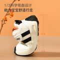 Toddler shoes for baby boys 0-1-3 years old, autumn/winter infant and toddler shoes for baby girls, soft sole non-slip, fleece-lined, extra thick cotton shoes