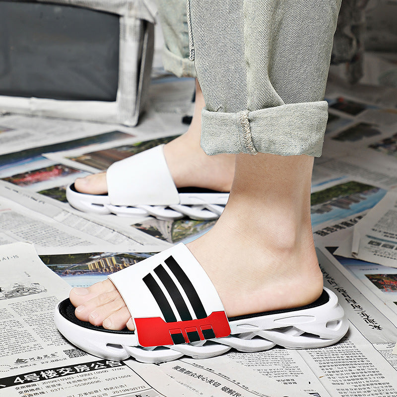 Men's outdoor sandals & slippers - korean style, trendy & unique, plus size, non-slip, thick-soled, suitable for bathing, beach & everyday wear