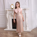 European and american high-end girls' formal dress, new puff sleeve sequin maxi dress, bodycon skirt, children's princess dress, custom  order