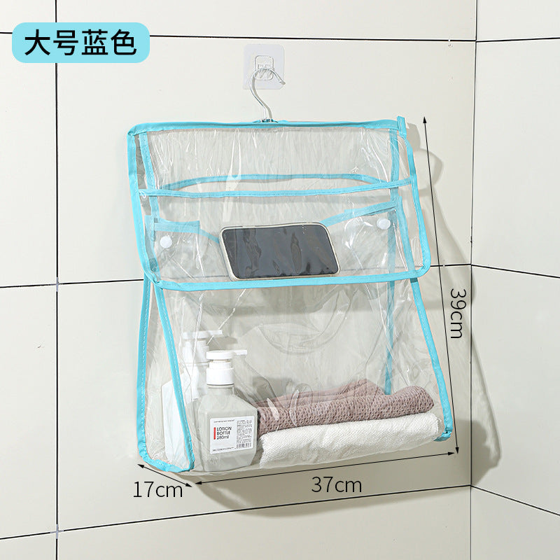 Bathroom mural clothes folding storage box toilet storage rack punch-free bathroom bathroom storage cabinet