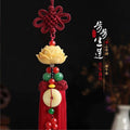 Car pendant car rearview mirror lotus jewelry pendant chinese style step by step lotus car interior decoration supplies collection