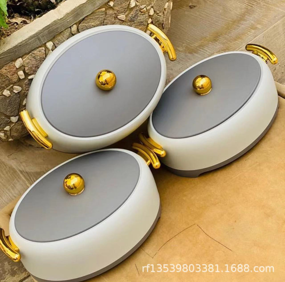 Food warmer container factory price direct salesexport egg-shaped high-leg insulated lunch box 2l-2.5l-3l