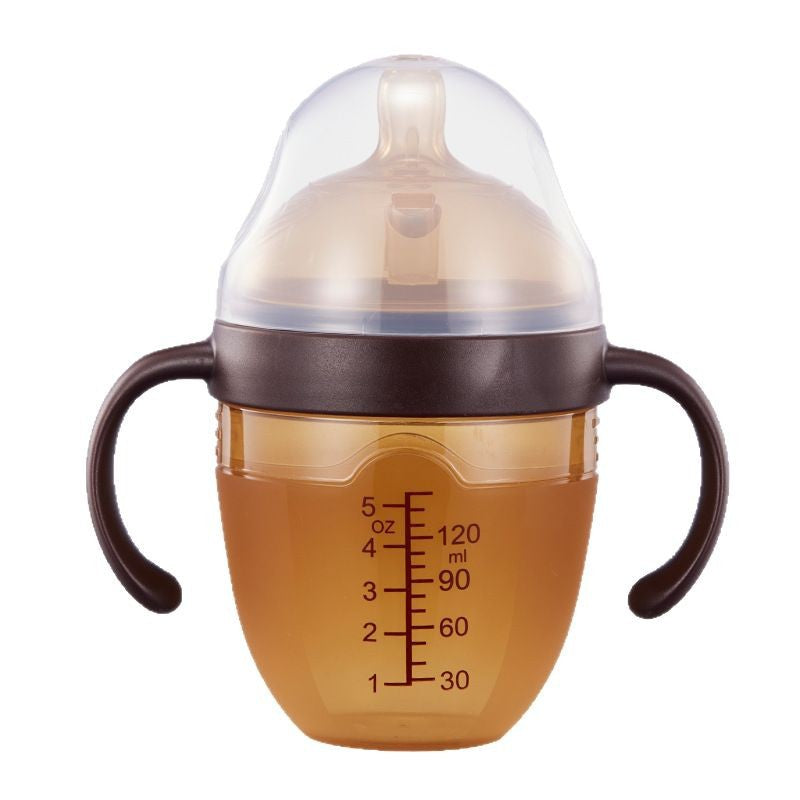 English boxed breast milk solid nano silver weaning artifact baby anti-flatulence full silicone bottle 150ml