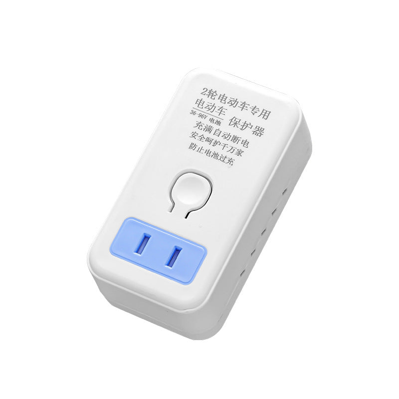 2-pin smart electric vehicle charger with automatic power-off protection and timer socket for electric bikes
