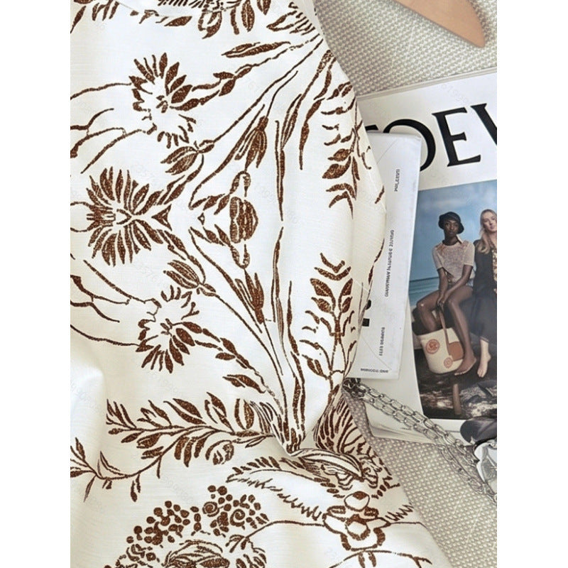 Women's new summer fashionable elegant floral print sleeveless a-line mini dress - perfect for going out and dating
