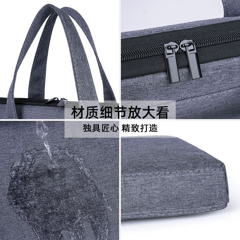 Business office conference bag oxford cloth tote document bag men's briefcase laptop bag business bag with logo printing
