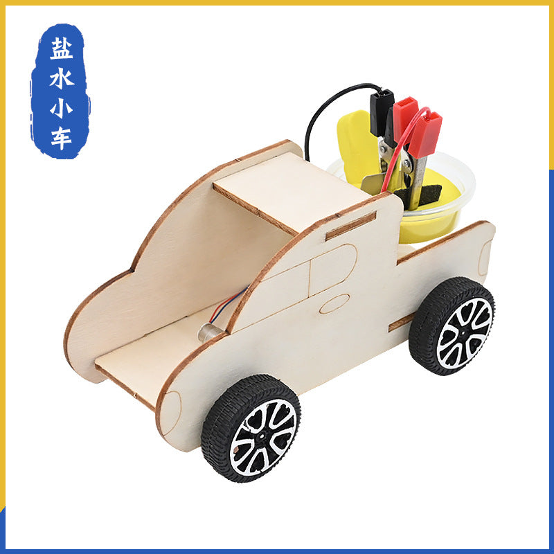 Salt water trolley, primary school handmade DIY technology small production maker new energy innovation scientific experiment material recommendation