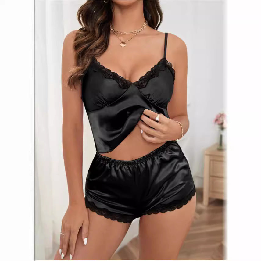 Amazon cross-border e-commerce women's tank top and camisole set -  summer two-piece ladies' outfit wholesale