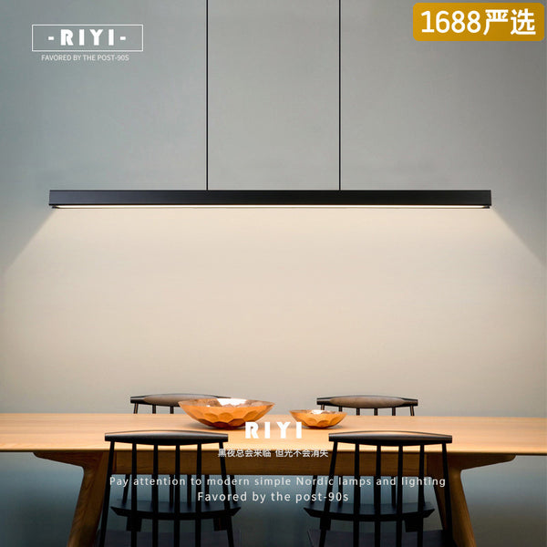 [Strict Selection] Full Spectrum Restaurant Chandelier Modern Simple Dining Table Bar Designer Office Living Room Strip Light