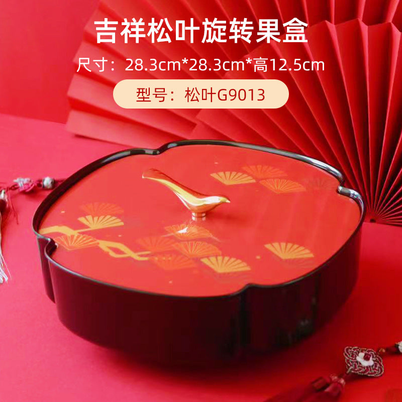 Chinese wedding candy plate Chinese New Year dried fruit box Internet celebrity explosion household living room snack plate housewarming new home nut plate