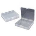 New arrival storage box plastic box fully transparent jewelry storage box small square box makeup tool box thick version weighing 15 grams