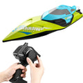 s2 remote control boat, super large, high-speed, high-horsepower speedboat, waterproof electric kids boy pull-net boat model toy boat