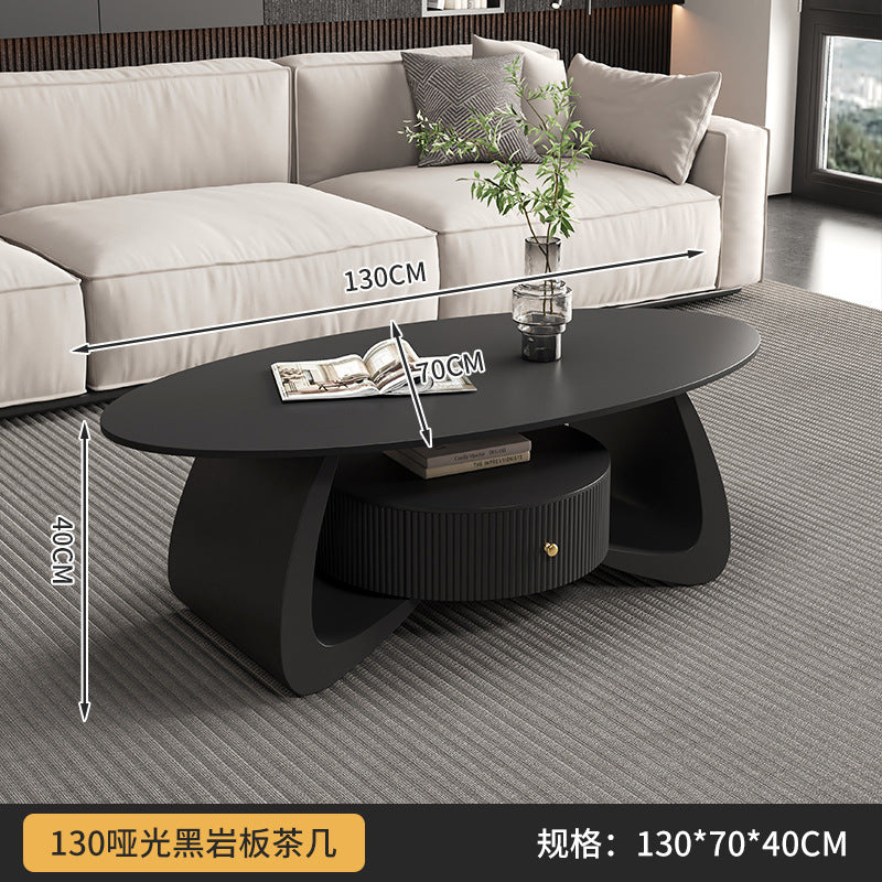 Cream style normcore slate coffee table living room for home coffee table new arrivalaccessible luxury small apartment coffee table combination