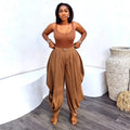 European and american cross-border women's fashion:  summer new arrivals - high-waisted, slimming, designer, loose wide-leg casual trousers