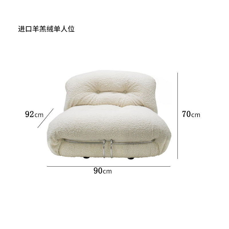 Italian medieval style soriana big steel teeth leather sofa designer style living room retro popular hippo sofa