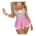 Blurred night: innocent & alluring maid lingerie - cute, playful, sexy, see-through mesh slip dress uniform temptation