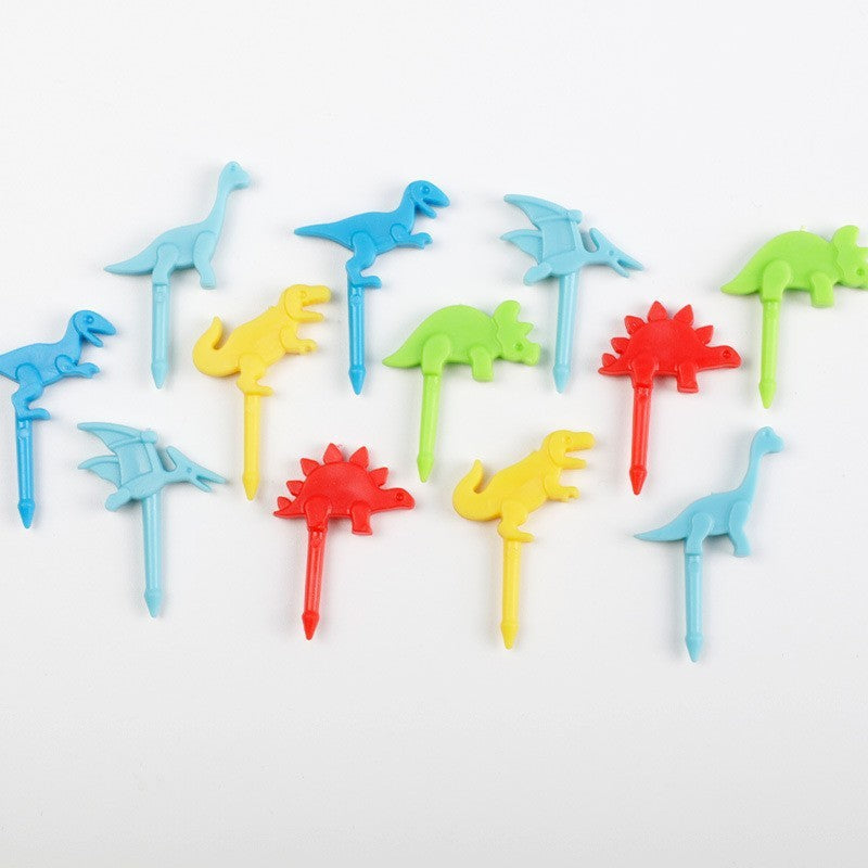 cartoon fruit fork set - cute animal creative fruit picks, bento fruit forks, dessert forks - wholesale