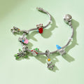 Christmas bracelet wholesale: european and american punk metal minimalist style christmas tree snowflake accessories, unique gift bracelets for women