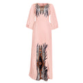 European and american cross-border e-commerce: , ,  - faux two-piece maxi dress, african plus size printed dress