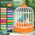 New and unique human body sensor voice-controlled artificial bird cage scenic spot temple fair gift mini bird cage street stall toy