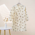 Class a pure cottonkids pajamassummer thin bath towel bathrobe baby cartoon home clothes nightgown air conditioning clothes yh