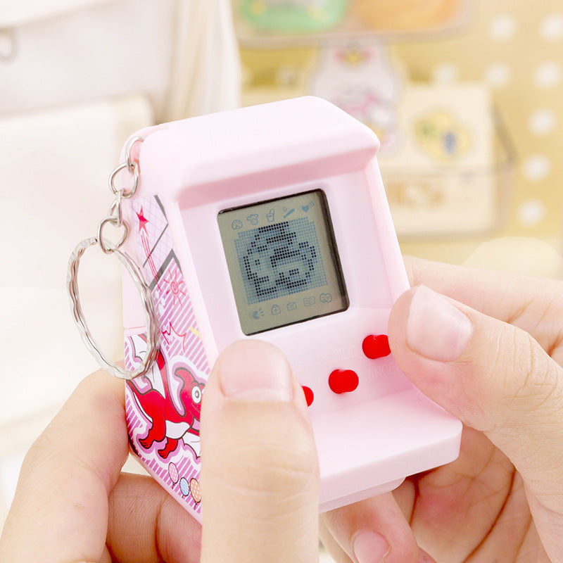 mini handheld arcade digital pet feeding kids toys nostalgic classic slot machine hanging ornaments gifts