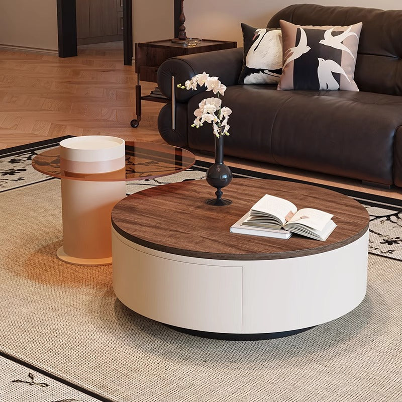 New solid wood coffee table - modern minimalist, light luxury, high-end design for living rooms and small spaces