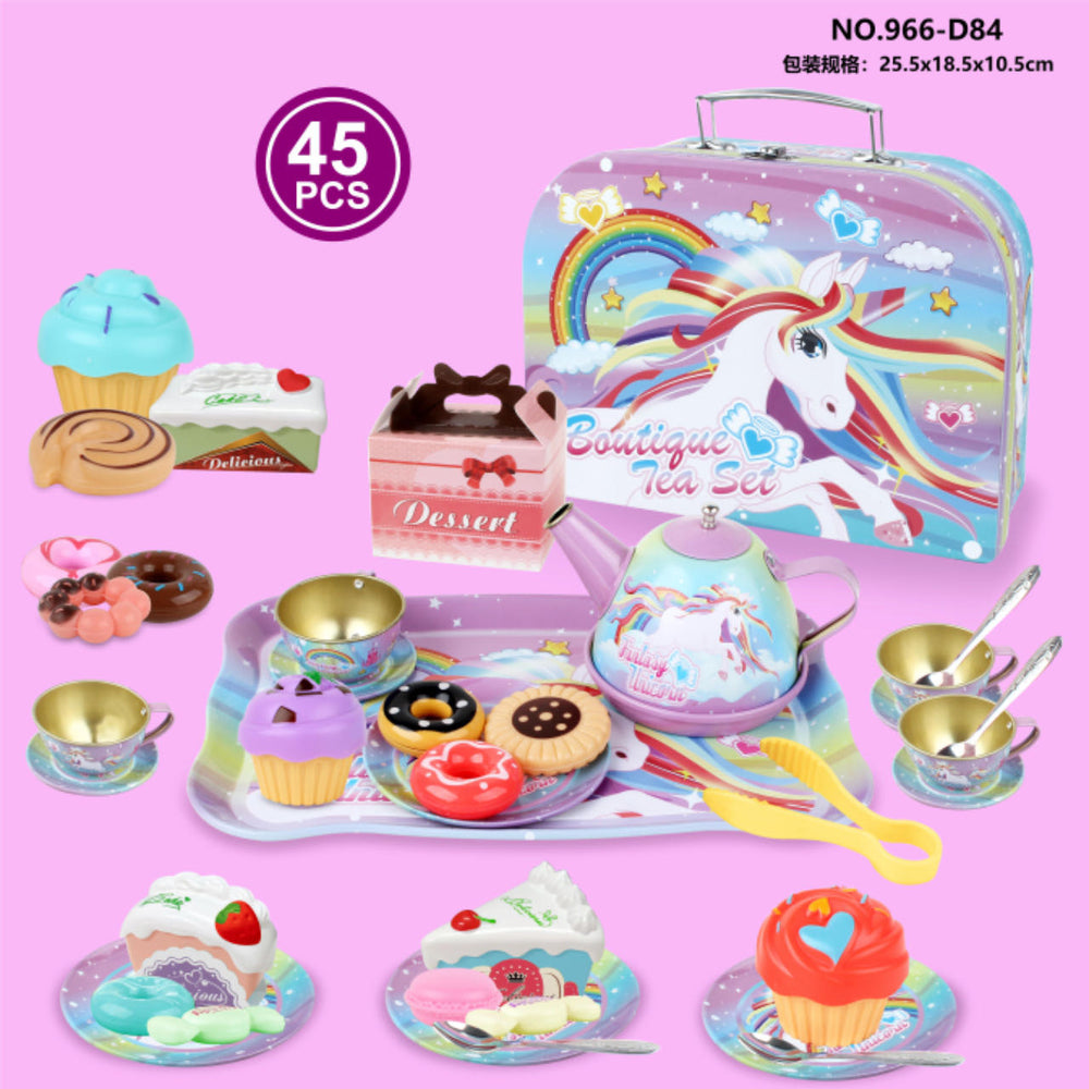children's simulation tea set, food, dessert, cake, coffee, tea break, afternoon tea, girl's play house gift