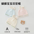 Factory direct: customizable & private label newborn double-layer cotton beanie - autumn/winter collection, seamless, skin-friendly, and adorable