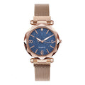 Ready-to-ship wholesale starry sky watches, women's quartz watches with magnetic strap – one-piece dropshipping available