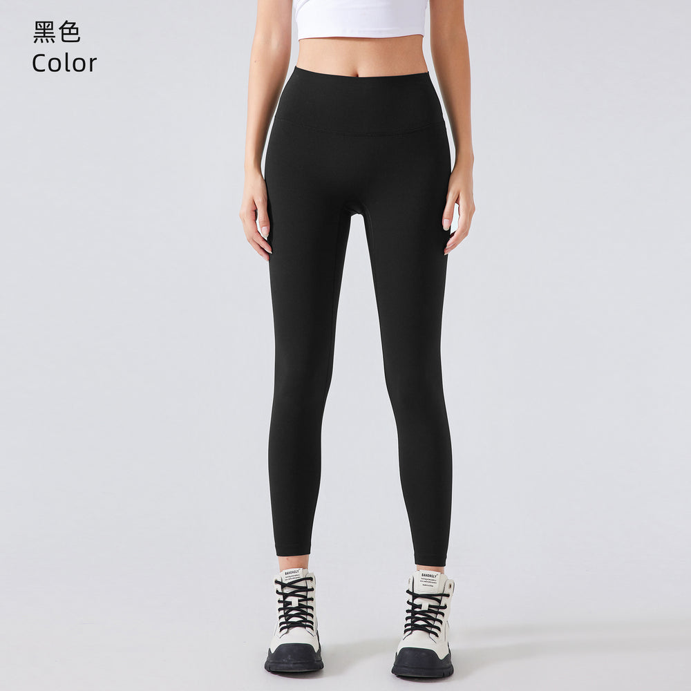 No awkward line, nude-feel yoga leggings for women. fleece-lined, slimming, high-waisted, butt-lifting workout and fitness pants. daw180