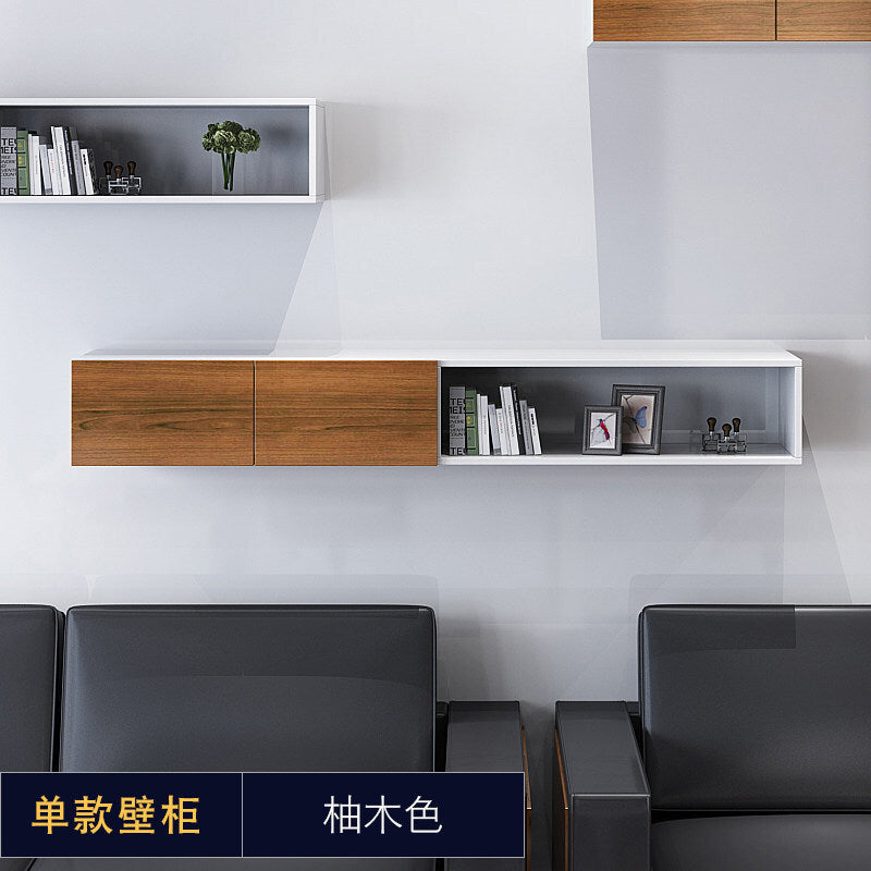 Office minimalist modern file cabinet wooden document financial records small cabinet low cabinet panel drawer style