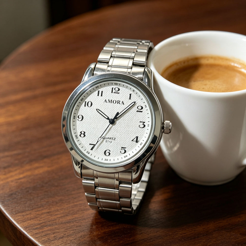 Original classic cross-border dropshipping stainless steel quartz men's watch set - waterproof wholesale men's wristwatch