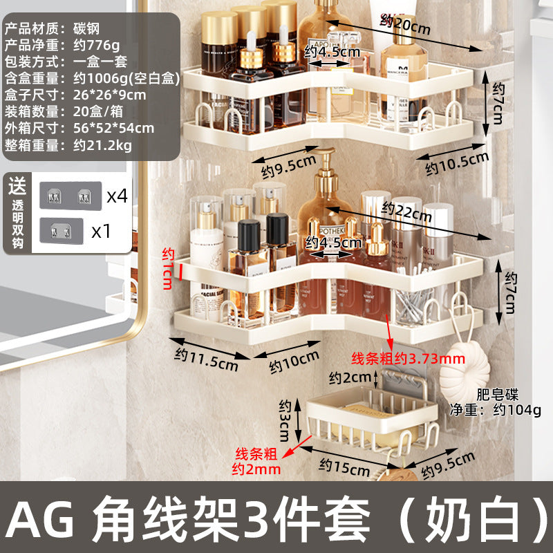 Customized bathroom rack No punching toilet Wash table Toilet tripod Toilet wall hanging storage rack