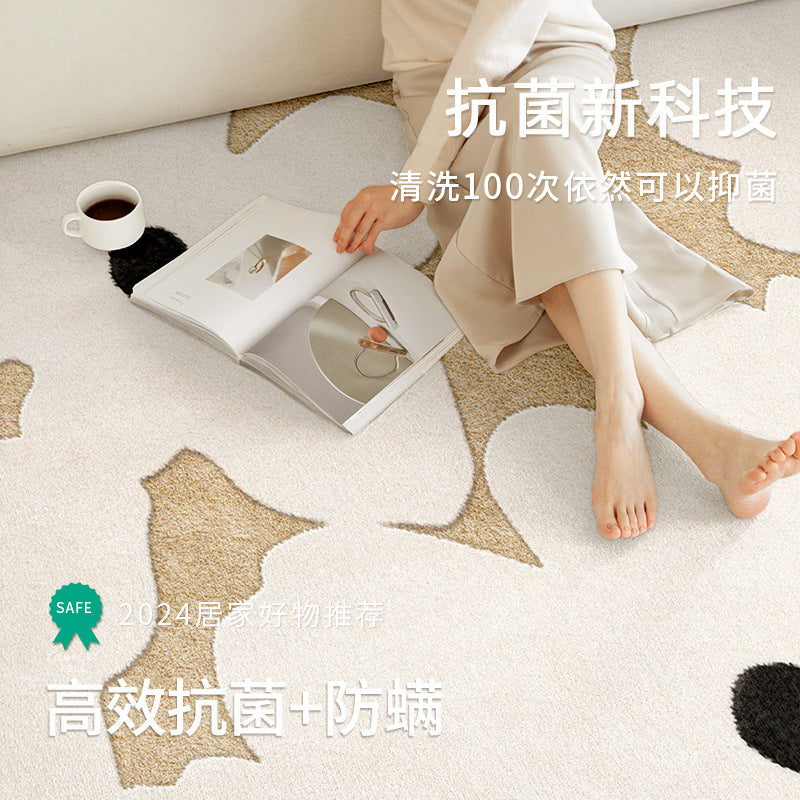 Distributed round carpet classy sense of accessible luxury living room bedroom bedside coffee table sofa no-wash, wipeable and maintenance-free floor mat