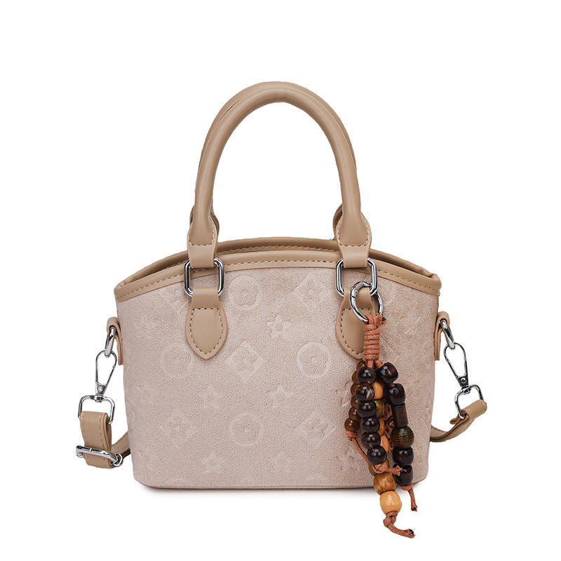 minimalist premium embossed handbag for women, 2025 new arrival, unique design, commute & casual crossbody bucket bag