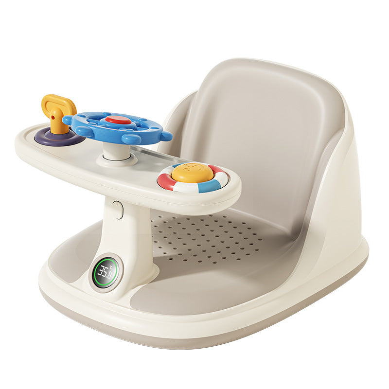 Baby bath seat - baby bathing essential: sit, lie down, support - newborn & infant bathtub seat with non-slip bath stool