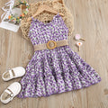 new summer collection: girls' floral sundress - perfect for beach vacations! cross-border exclusive