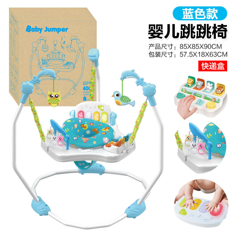 Cross-border Baby Multifunctional Jumping Chair Children's Music Lighting Jumping Chair Fitness Chair Seat Swing Chair Game Table