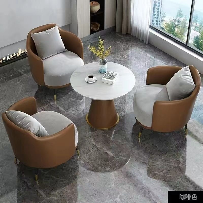 Hotel table and chair combination sales office reception table and chair shopping mall beauty salon casual single sofa coffee table combination