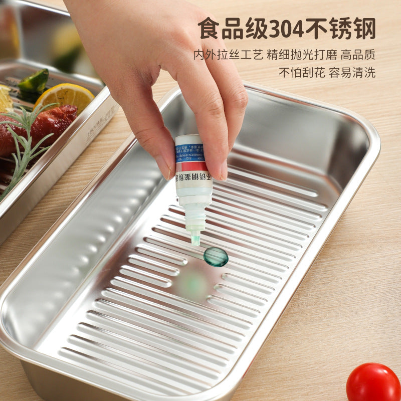 304 stainless steel fresh-keeping box, special sealed box for food-grade refrigerators, lunch box can be heated in microwave oven, bento box