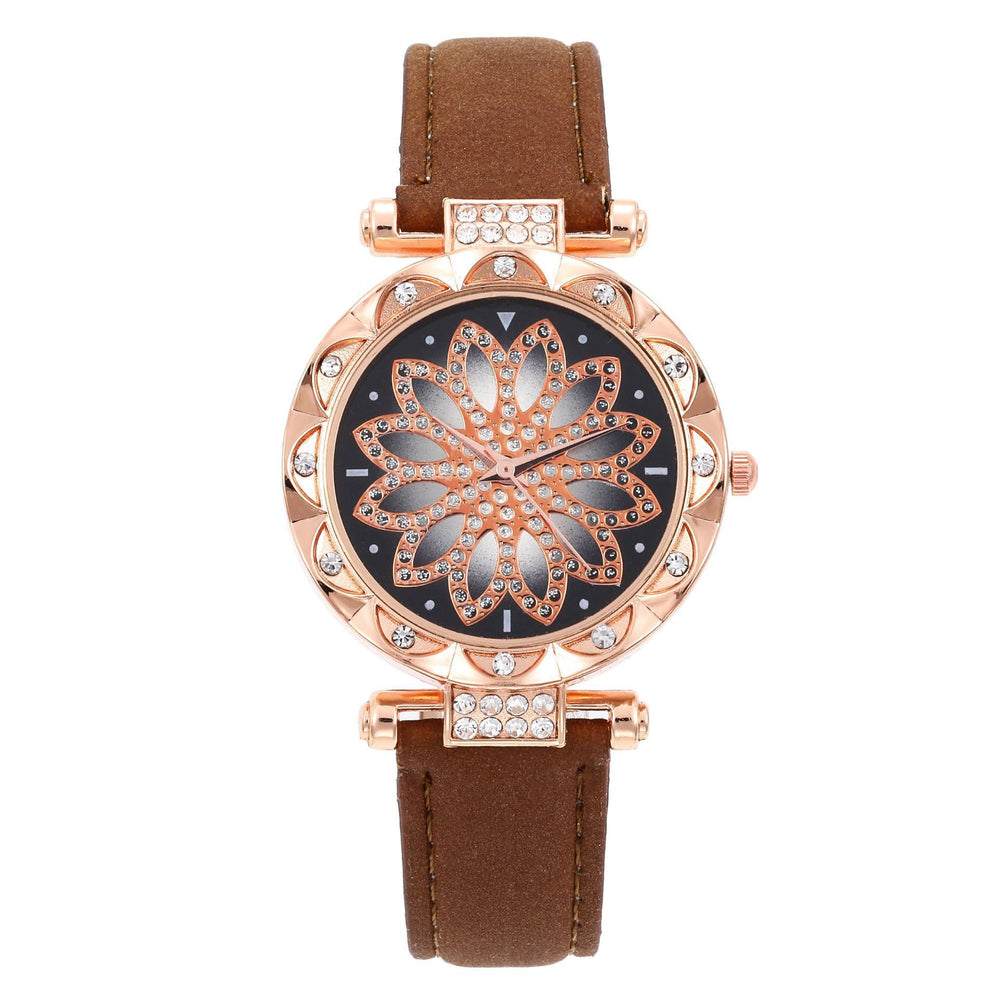Wholesale watches from the manufacturer, women's watches, diamond-encrusted women's watches, casual frosted leather strap quartz watches, women's watches⌚kids