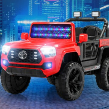 Children's electric car music car off-road vehicle four-wheel electric car can sit adult car children's remote control car stroller