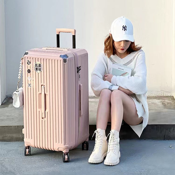 Ultra-light and large-capacity trolley case 28-inch anti-drop suitcase Multifunctional 24-inch PC suitcase Leather case Password bag