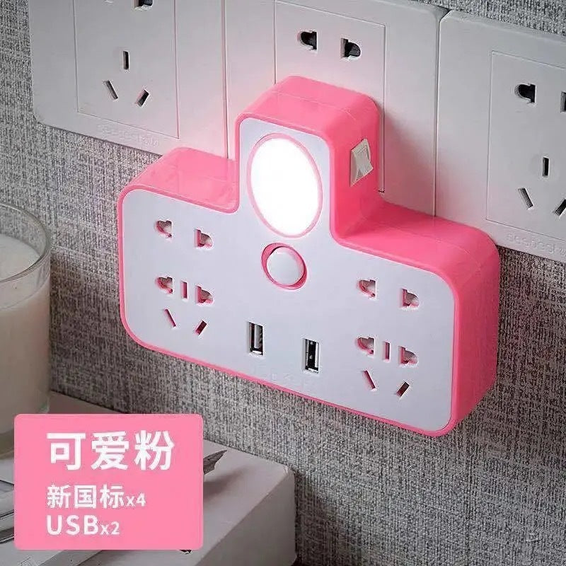 Multi-outlet power strip with usb ports - home use, cordless, multi-purpose power strip