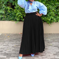 C8499p in stock with belt european and american clothing elegant elegance pleated stylish large skirt skirt export skirt
