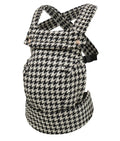 M12 yarn-dyed cotton and linen - black and white houndstooth